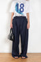 The 3-Pleat Trouser by 6397 is made of a superfine lightweight wool and&nbsp;has 3-pleats and a full, wide leg