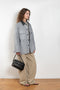 The Barn Jacket by 6397 is a cotton canvas jacket with workwear details and a contrasted waxed canvas collar