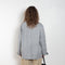 The Barn Jacket by 6397 is a cotton canvas jacket with workwear details and a contrasted waxed canvas collar