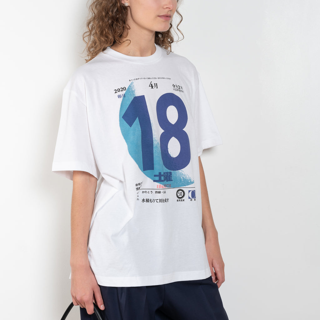 The Big Russel Blue Moon Tee by 6397 is a relaxed oversize tee with Blue Moon graphic across the front