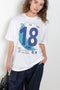 The Big Russel Blue Moon Tee by 6397 is a relaxed oversize tee with Blue Moon graphic across the front
