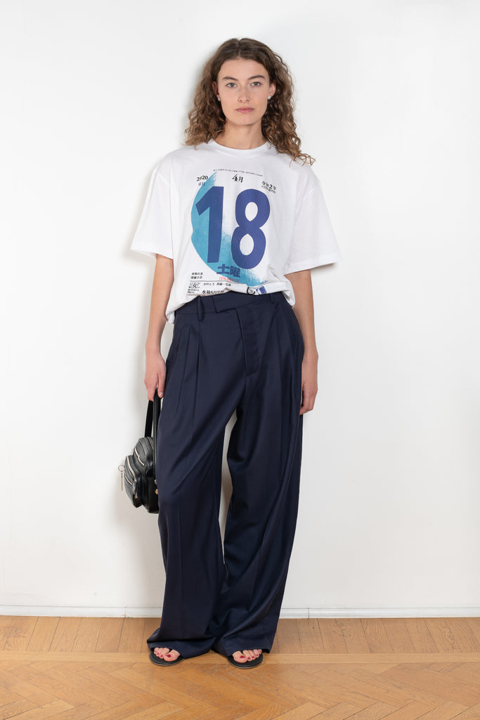 The Big Russel Blue Moon Tee by 6397 is a relaxed oversize tee with Blue Moon graphic across the front