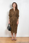 The &nbsp;Collarless Shirtdress by 6397 is a superfine cotton dress with a soft sheerness and full button closure