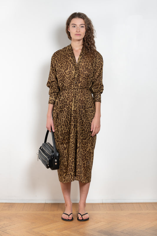 The  Collarless Shirtdress by 6397 is a superfine cotton dress with a soft sheerness and full button closure