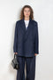 The Double Breasted Blazerby 6397 in a Italian wool twill has a relaxed boxy fit