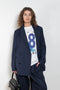 The Double Breasted Blazerby 6397 in a Italian wool twill has a relaxed boxy fit