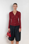 Skinny Rib Cardigan