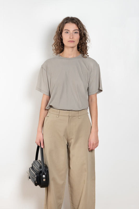 The Inside Out Perfect Tee by 6397 is a crew neck Tee with a loose body and inside out visible seam details