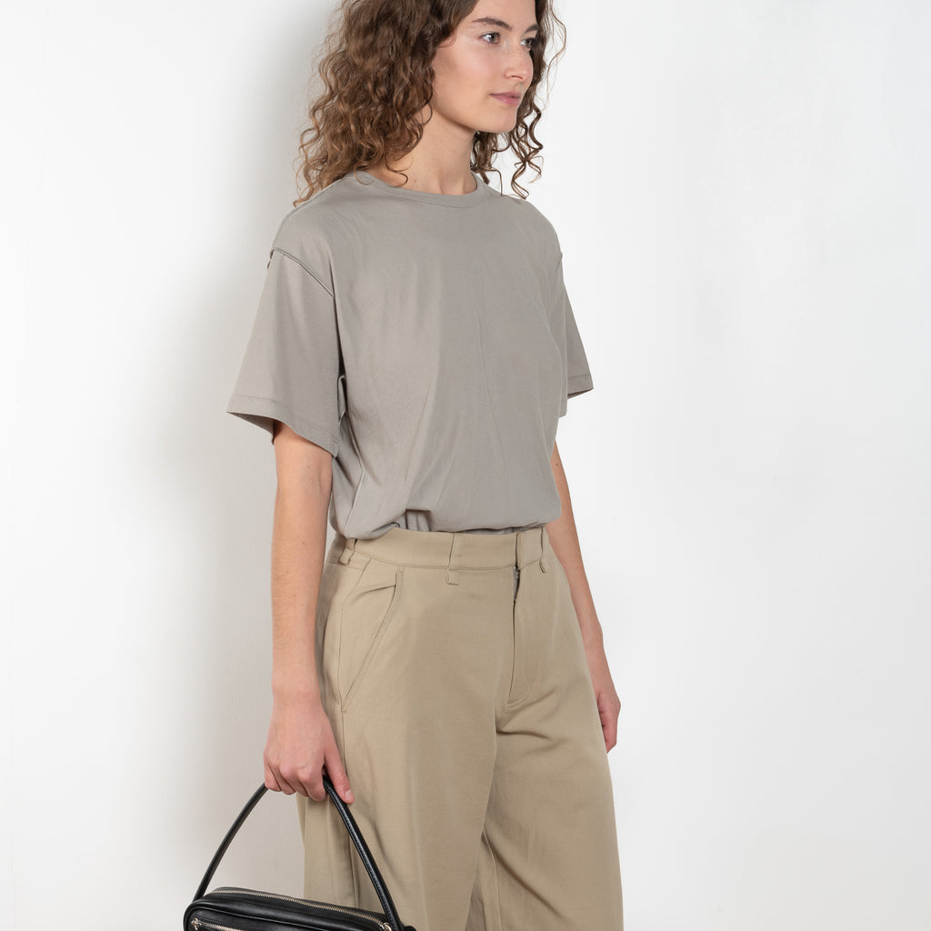 The Inside Out Perfect Tee by 6397 is a crew neck Tee with a loose body and inside out visible seam details