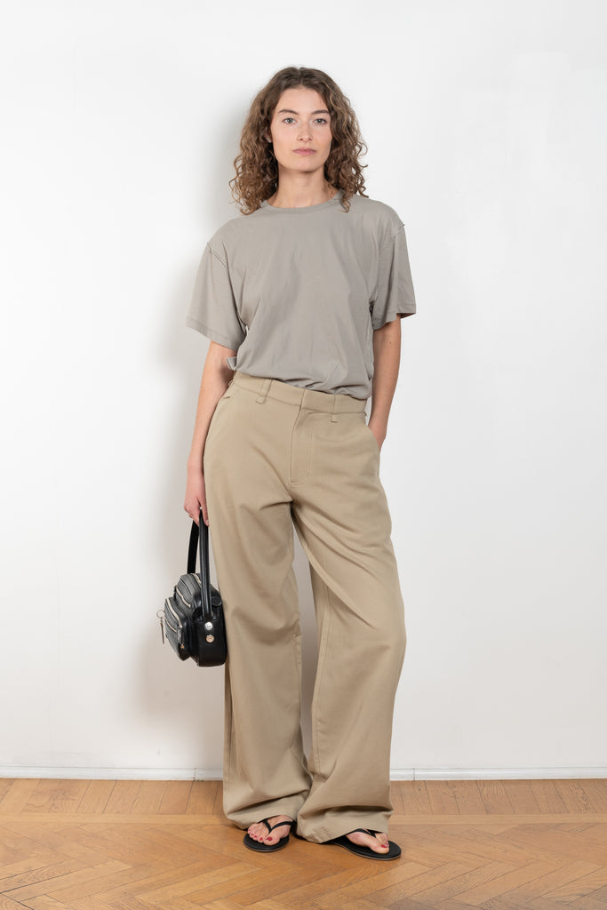 The Inside Out Perfect Tee by 6397 is a crew neck Tee with a loose body and inside out visible seam details