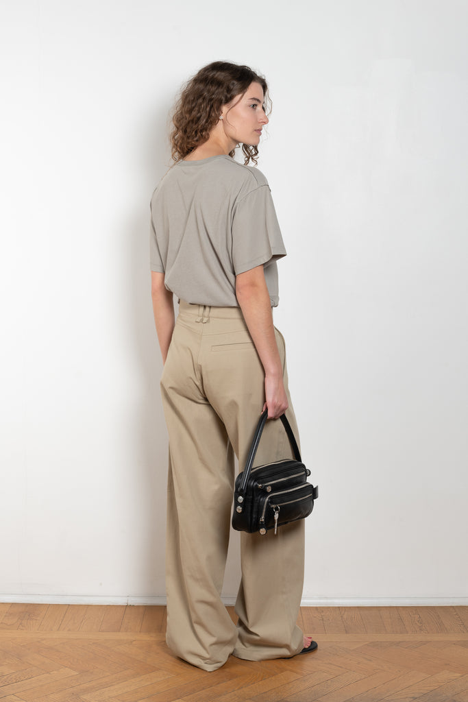 The Inside Out Perfect Tee by 6397 is a crew neck Tee with a loose body and inside out visible seam details