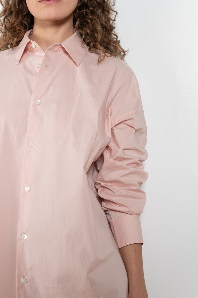 The New Uniform Top by 6397 is a signature oversized boxy cotton shirt in a Japanese cotton with a subtle dropped shoulder