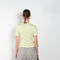 The Shrunken Tee by 6397 is a fitted tshirt with a reduced volume in lime green