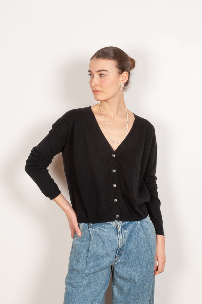 abby cardigan black lisa yang