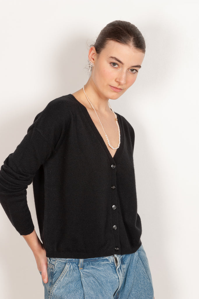 abby cardigan black lisa yang