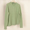 acne knit092 cable knit sage green