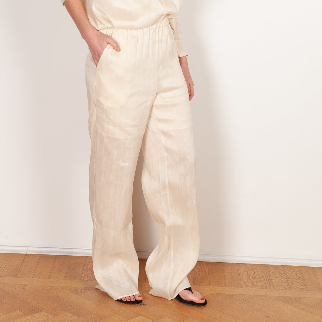 amata pants rice ivory loulou studio