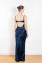 The Bijou Maxi Dress by Anna October is a signature evening maxi dress with an open back and lingerie details