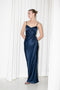 The Bijou Maxi Dress by Anna October is a signature evening maxi dress with an open back and lingerie details