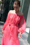 The Milani Dress by Anna October is an effortless lightweight summer dress in a bright pink silk chiffon