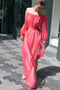 The Milani Dress by Anna October is an effortless lightweight summer dress in a bright pink silk chiffon