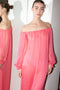 The Milani Dress by Anna October is an effortless lightweight summer dress in a bright pink silk chiffon