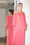 The Milani Dress by Anna October is an effortless lightweight summer dress in a bright pink silk chiffon