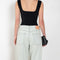 The 1981F Jeans by Acne Studios are cut to a loose fit with a low waist, wide leg and long length