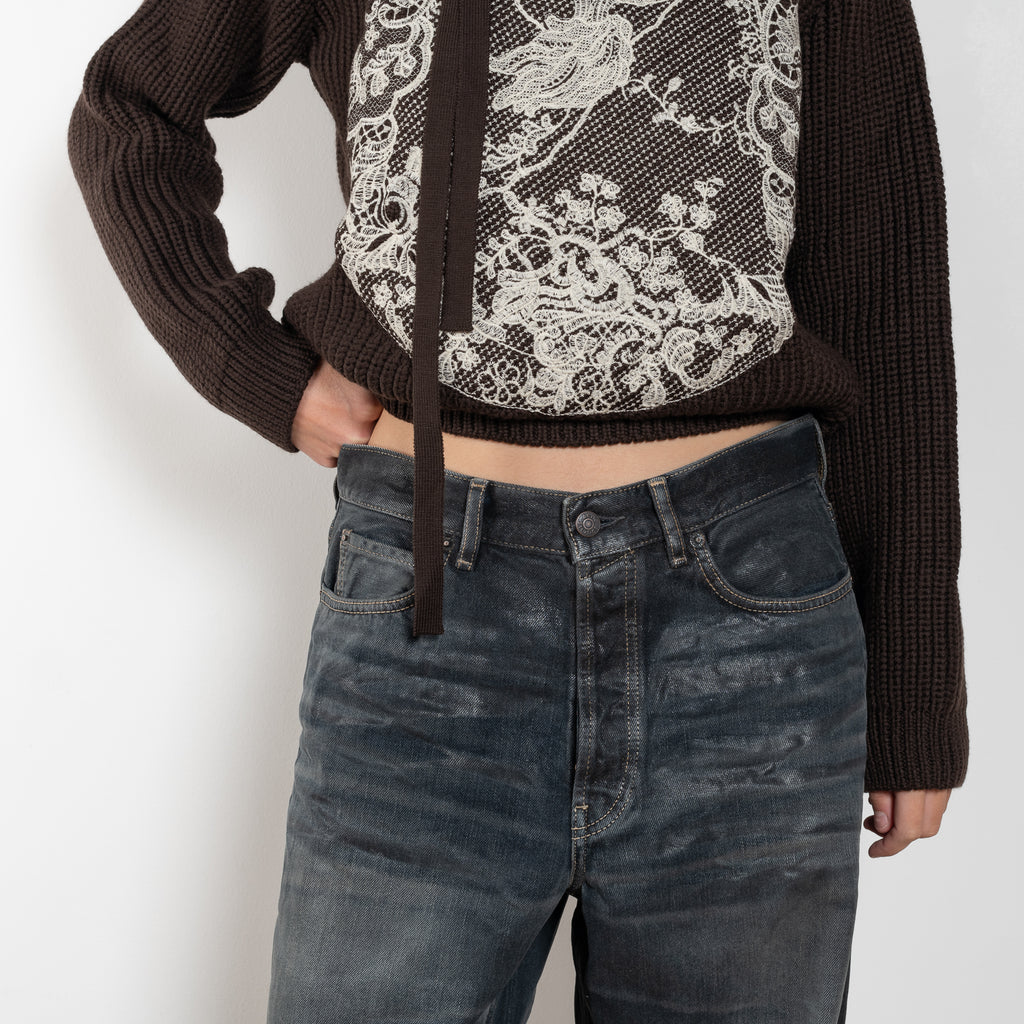 Acne studios 1981 jeans glossy black