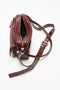 acne studios camero bag burgundy croco