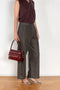 acne studios camero bag burgundy croco