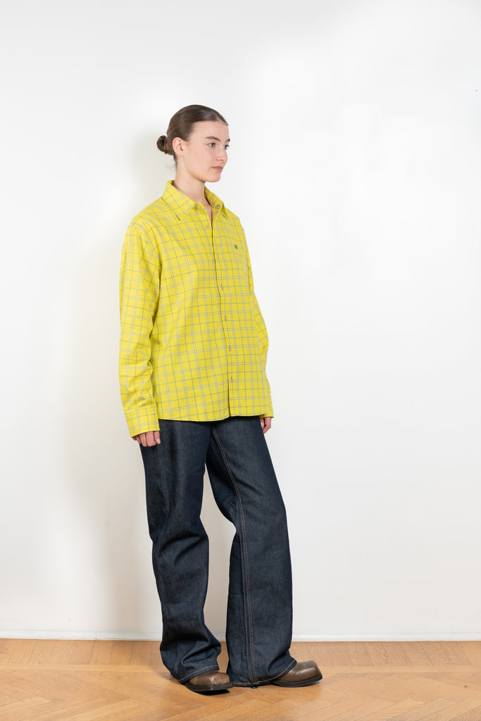 The Check Shirt 076 by Acne Studios is a signature shirt in brushed cotton with a small Face Logo patch