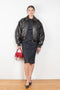 The Coated Bomber by Acne Studios has a coated leather finish