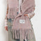 The Fringed Scarf Logo Label by Acne Studios is crafted from a wool alpaca blend detailed with an embroidered logo label.