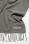 The Fringe Wool Scarf Narrow by Acne Studios bubble is detailed with a pink Acne Studios label and crafted from midweight wool