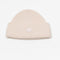 The Small Face Logo Beanie by Acne Studios features a small embroidered face logo patch and ribbed detailing, crafted from chunky wool.