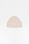 The Small Face Logo Beanie by Acne Studios features a small embroidered face logo patch and ribbed detailing, crafted from chunky wool.