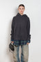 acne studios layered wool hoodie