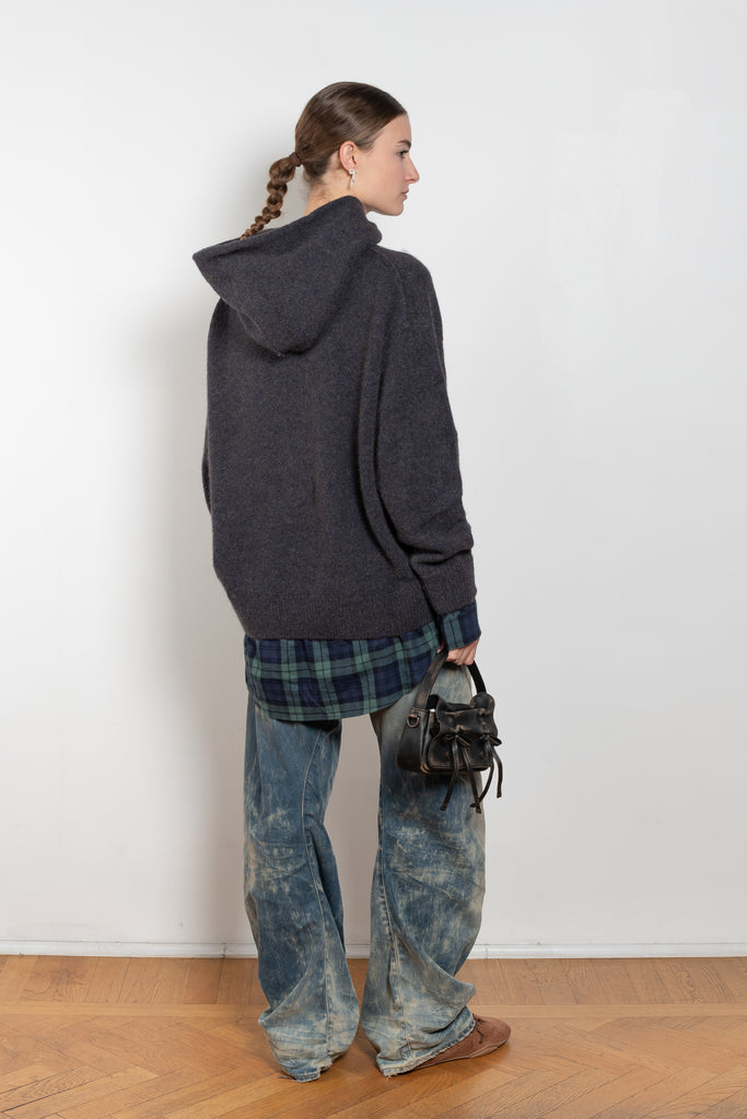 acne studios layered wool hoodie