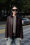 acne studios leather shirt jacket