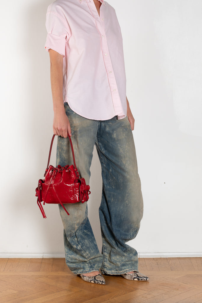 The Loose Fit Jeans 2006F by Acne Studios are cut to a loose fit with a low waist and wide, long legs with a twisted seam