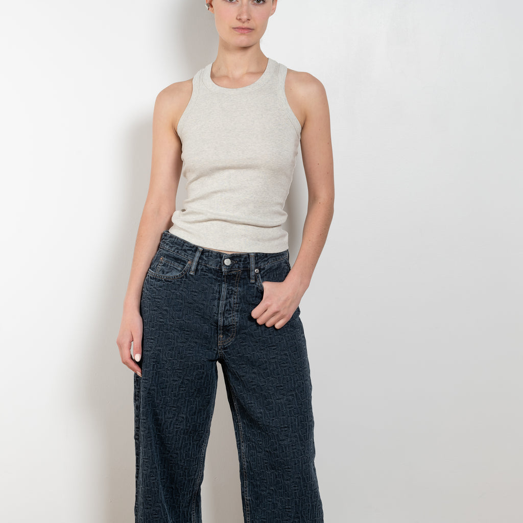 The 1981F Jeans by Acne Studios&nbsp;are cut to a loose fit with a low waist, wide leg