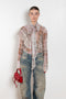 The Printed Silk Blouse by Acne Studios is crafted from lightweight silk with a trompe-l'oeil check print