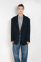The Single-breasted suit jacket by Acne Studios is crafted in a dense sartorial pinstripe fabric