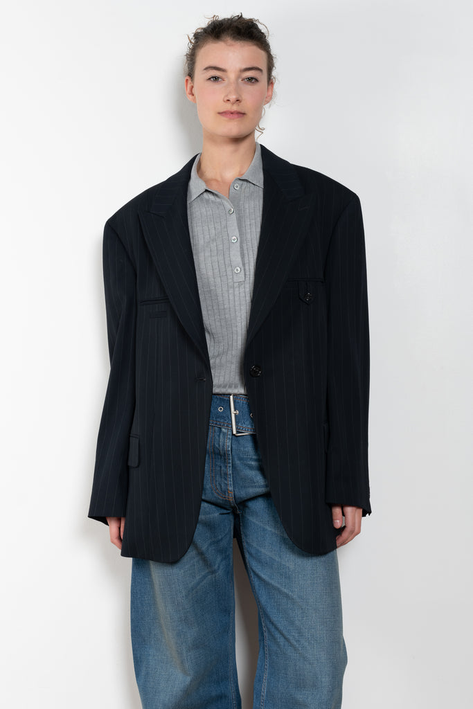The Belted Denim Trouser by Acne Studios are cut to a relaxed fit with a low waist, wide leg and long length