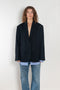 The Single-breasted suit jacket by Acne Studios is crafted fluid pinstriped fabric with layered shirting detailing