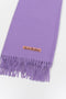 Fringe Wool Scarf Narrow