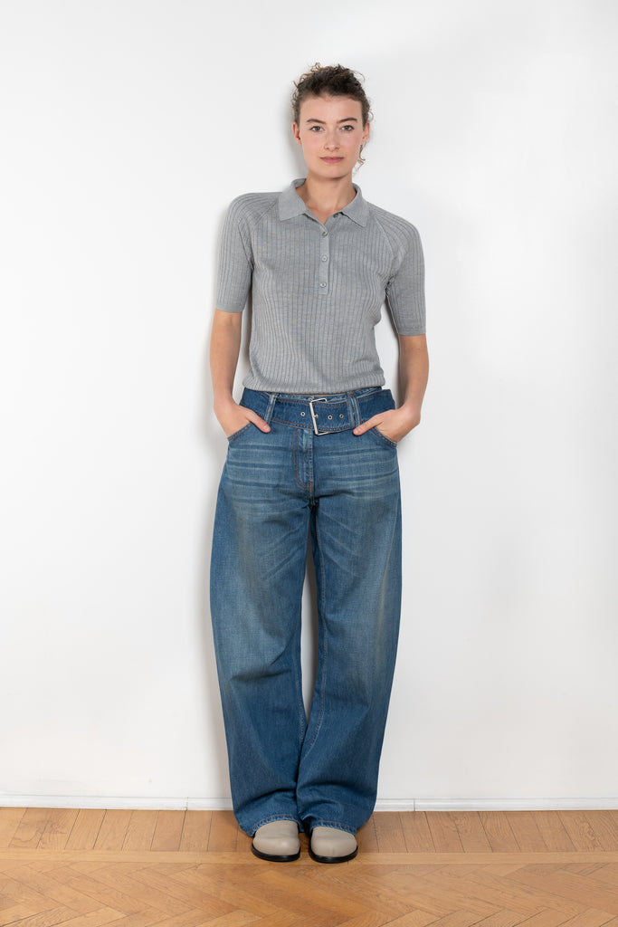 The Belted Denim Trouser by Acne Studios are cut to a relaxed fit with a low waist, wide leg and long length
