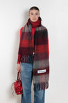 Mohair Checked Scarf