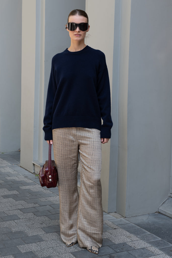 Acne studios check tailored trousers